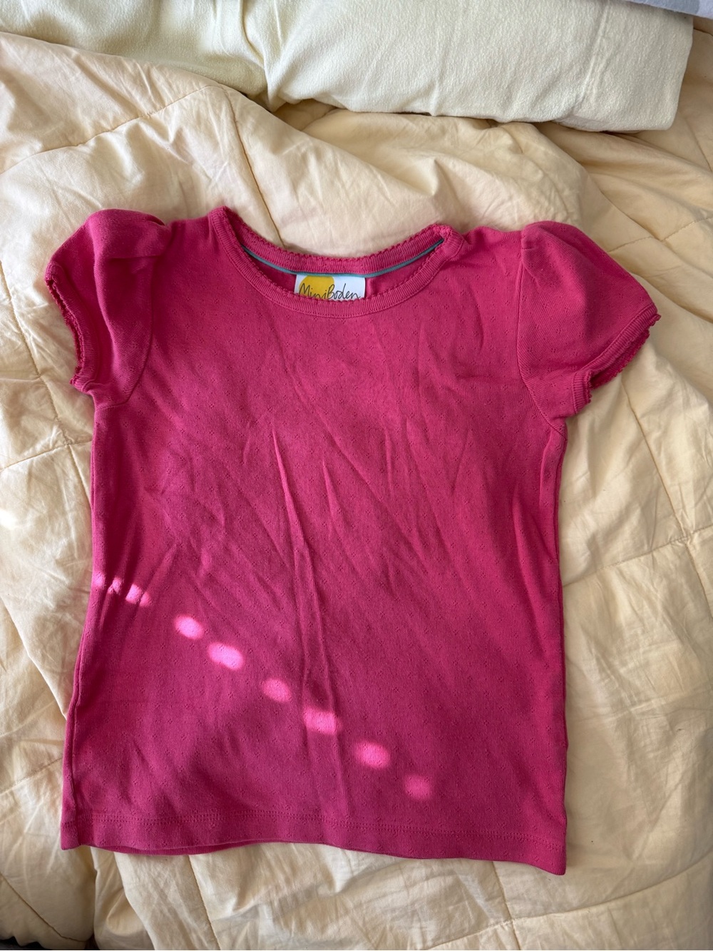 mini boden t-shirt size 7/8